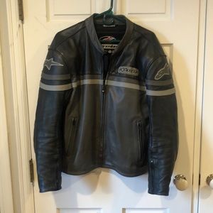 Alpine stars Leather Motorcycle Jacket